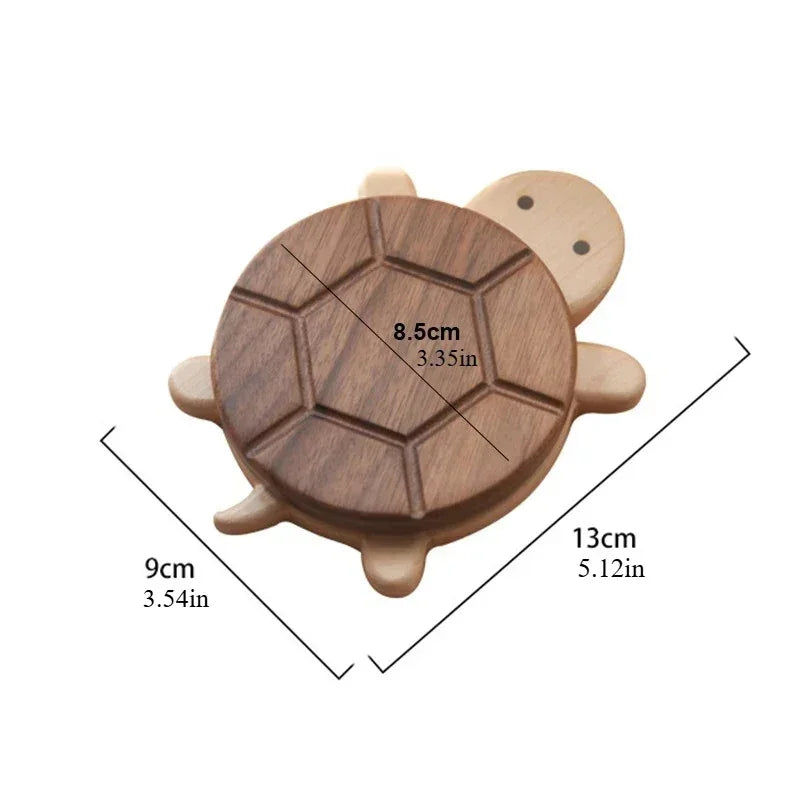 Sous-verre tortue bois naturel, Babychou Boutique, accessoire cuisine original animal bois