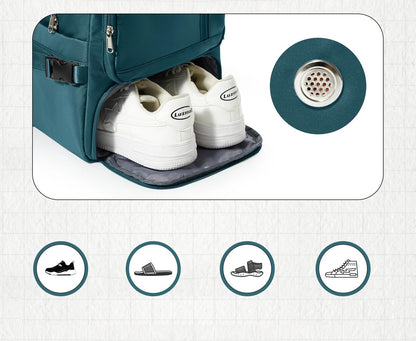 Sac à dos voyage cabine 40x20x25 compatible Ryanair, bagage à main avion multi-compartiments avec espace chaussures ventilé, poche extérieure et structure résistante pour courts séjours – Rangement Chic