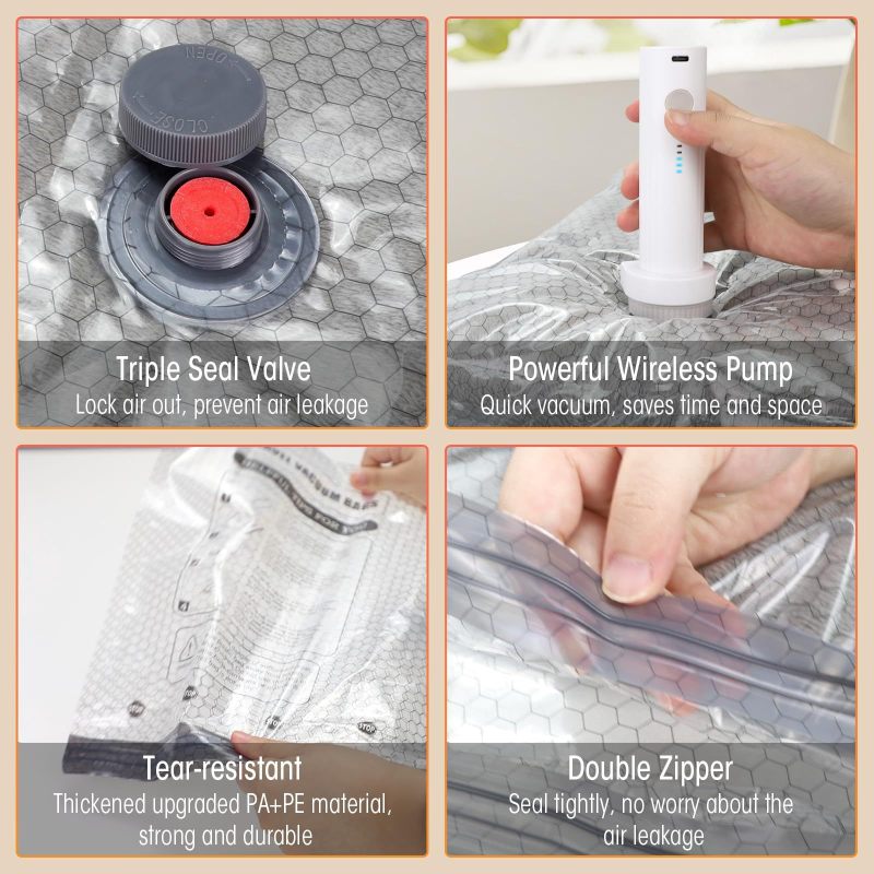 Sac de compression voyage sous vide | VackFox™
