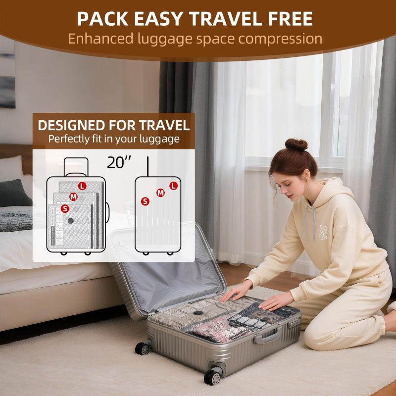 Sac de compression voyage sous vide | VackFox™