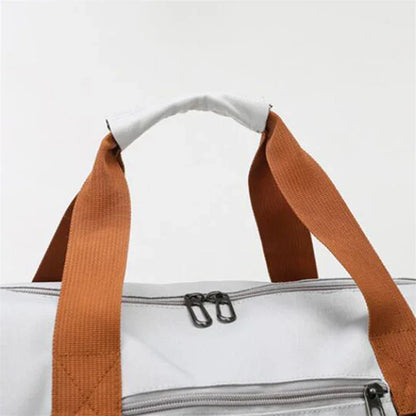Sac voyage AeroFlex™ grand volume en tissu Oxford déperlant, sac de sport et voyage cabine avec compartiment chaussures et séparation sec humide, idéal déplacements professionnels et week-ends