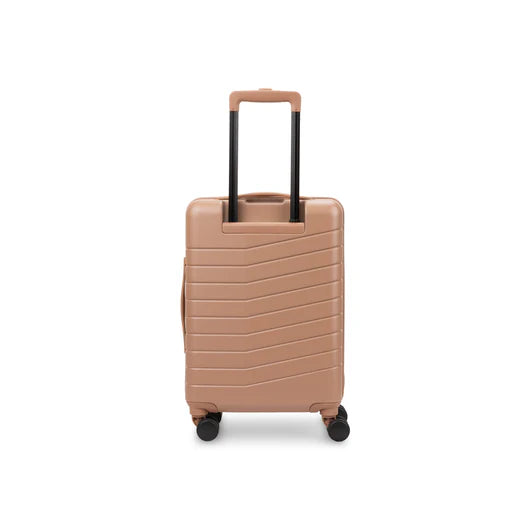 Valise cabine Bugatti Munich Pro coloris Mocha avec poche avant et doubles roues 360°
