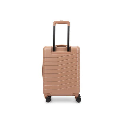 Valise cabine Bugatti Munich Pro coloris Mocha avec poche avant et doubles roues 360°