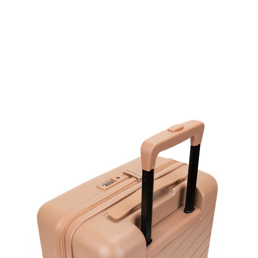 Valise cabine Bugatti Munich Pro coloris Mocha avec poche avant et doubles roues 360°