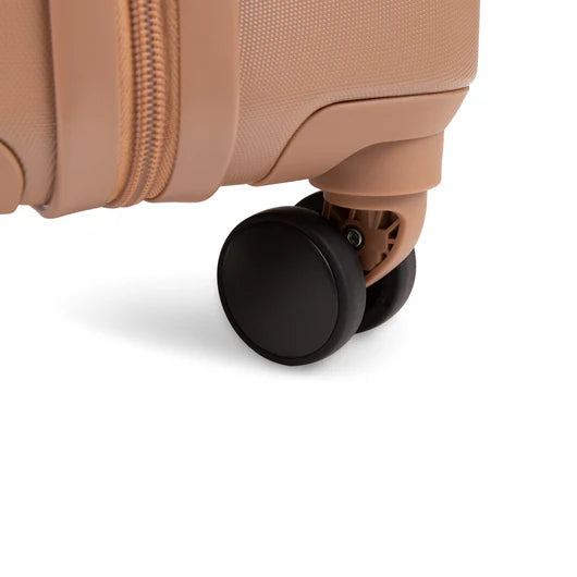 Valise cabine Bugatti Munich Pro coloris Mocha avec poche avant et doubles roues 360°