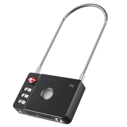 cadenas TSA Milock Apple Find My noir, cadenas valise connecté pour voyage sécurisé