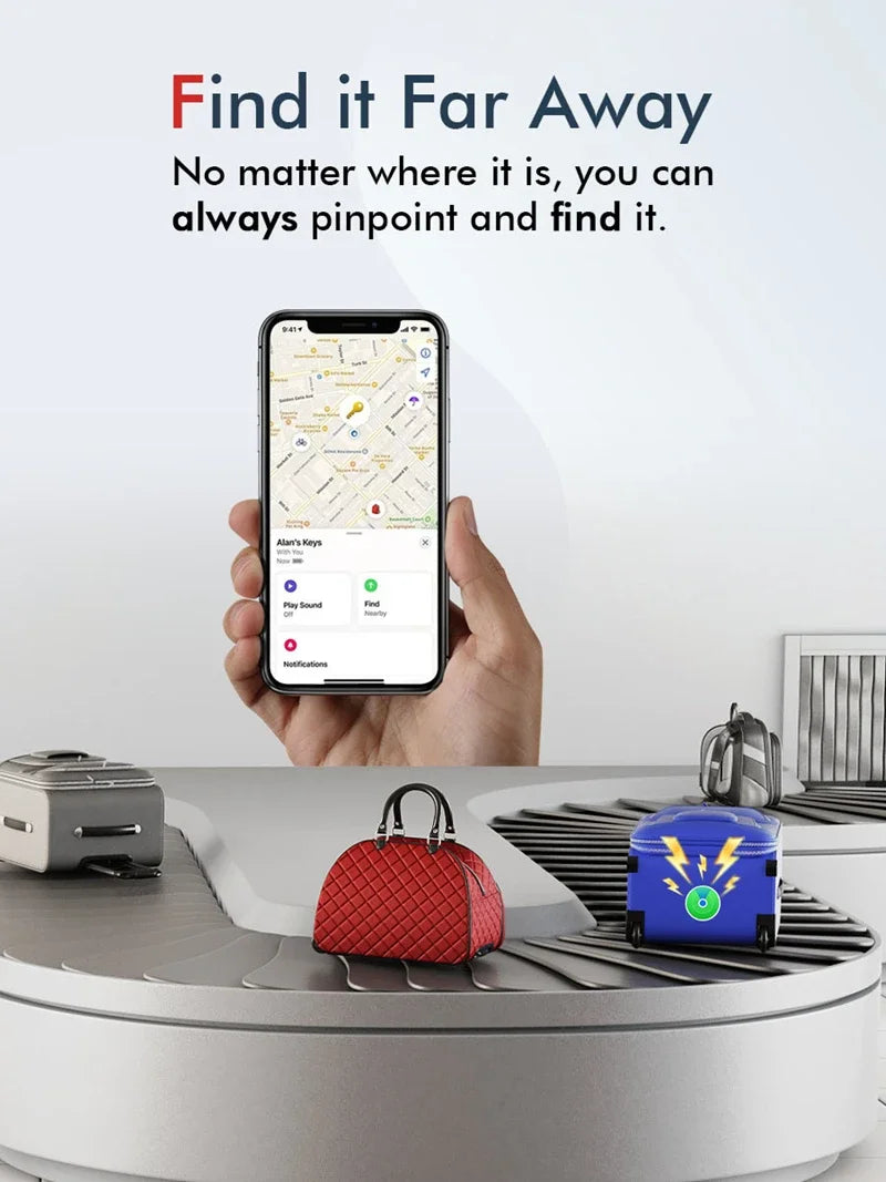 Cadenas TSA Milock Apple Find My valise cabine repérage bagage chaîne aéroport