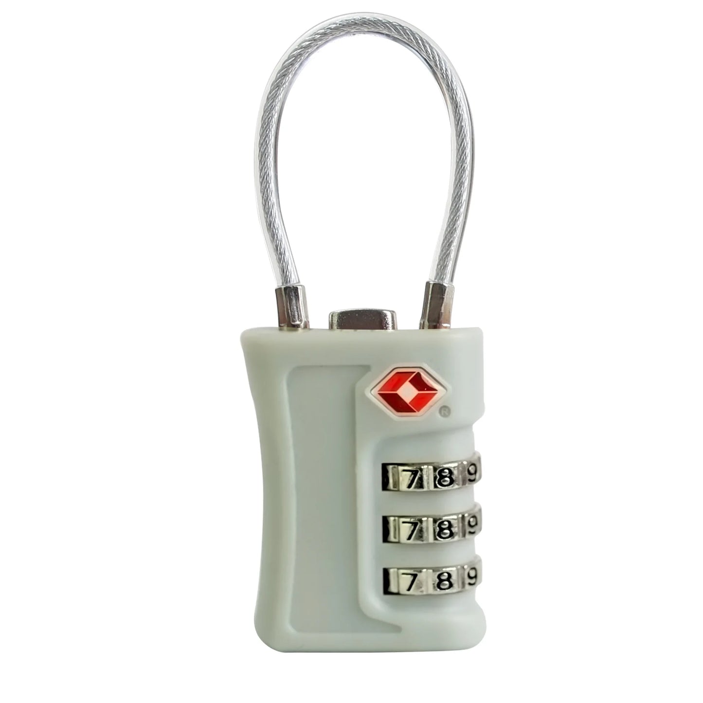 Cadenas TSA pour valise disponible engris léger