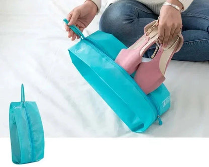 Housse de rangement chaussures voyage bleu, cubes de rangement Smarttrip, accessoire valise