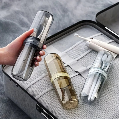 etui brosse a dent portable pour voyage avec rangement hygienique et format valise cabine
etuis brosse a dent dans une valise voyage