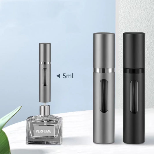 flacon voyage parfum rechargeable en verre 8ml avec pompe spray atomiseur portable conteneur cosmetique vide mini bouteille parfum pour avion et deplacement