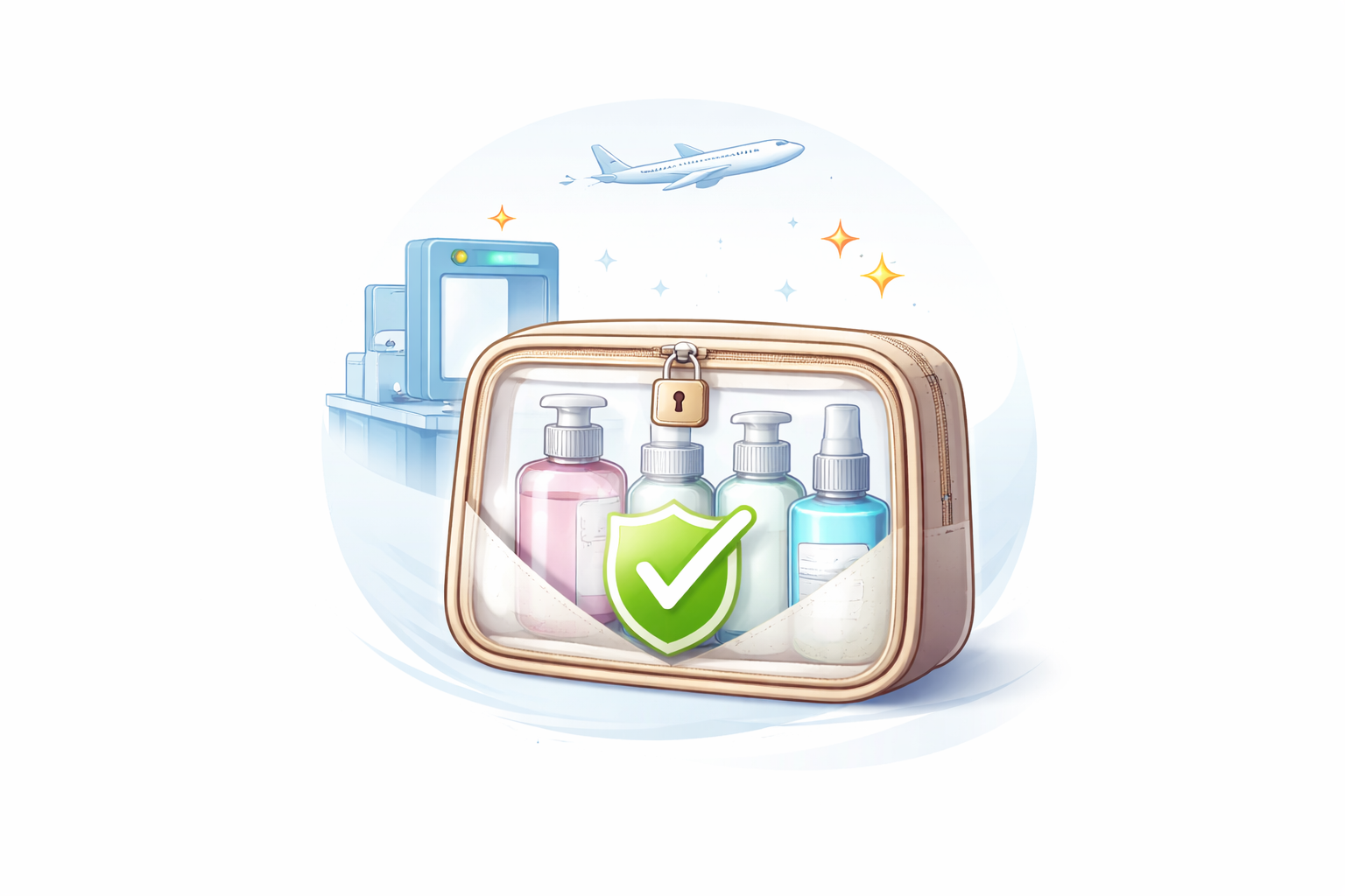 Sac de toilette et sécurité aéroportuaire