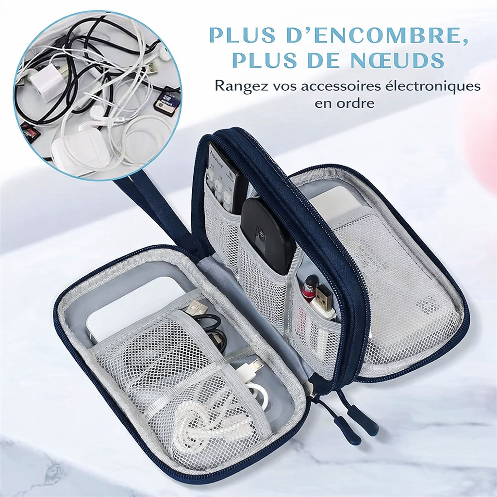 Organisateur câble voyage | TechNest™