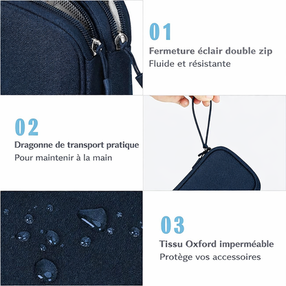 Organisateur câble voyage | TechNest™