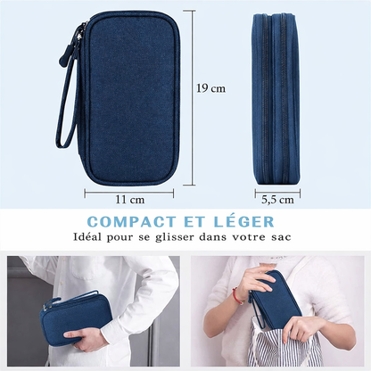 Organisateur câble voyage | TechNest™