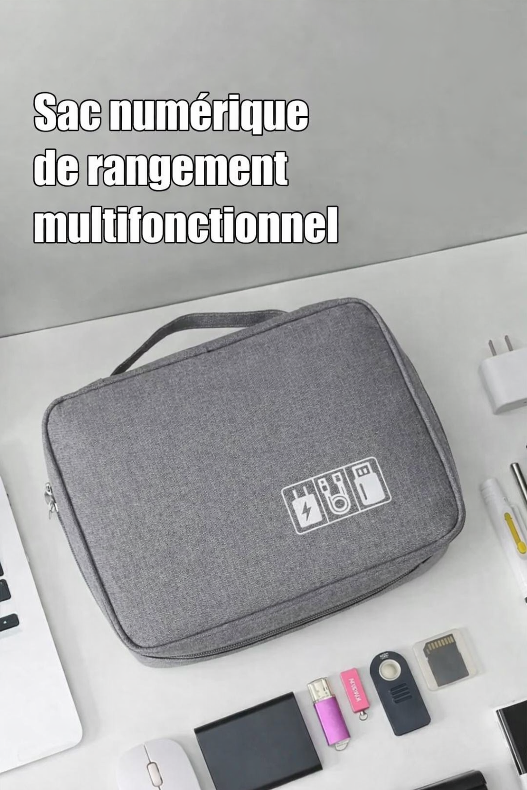 Organisateur câble voyage | TechCube™