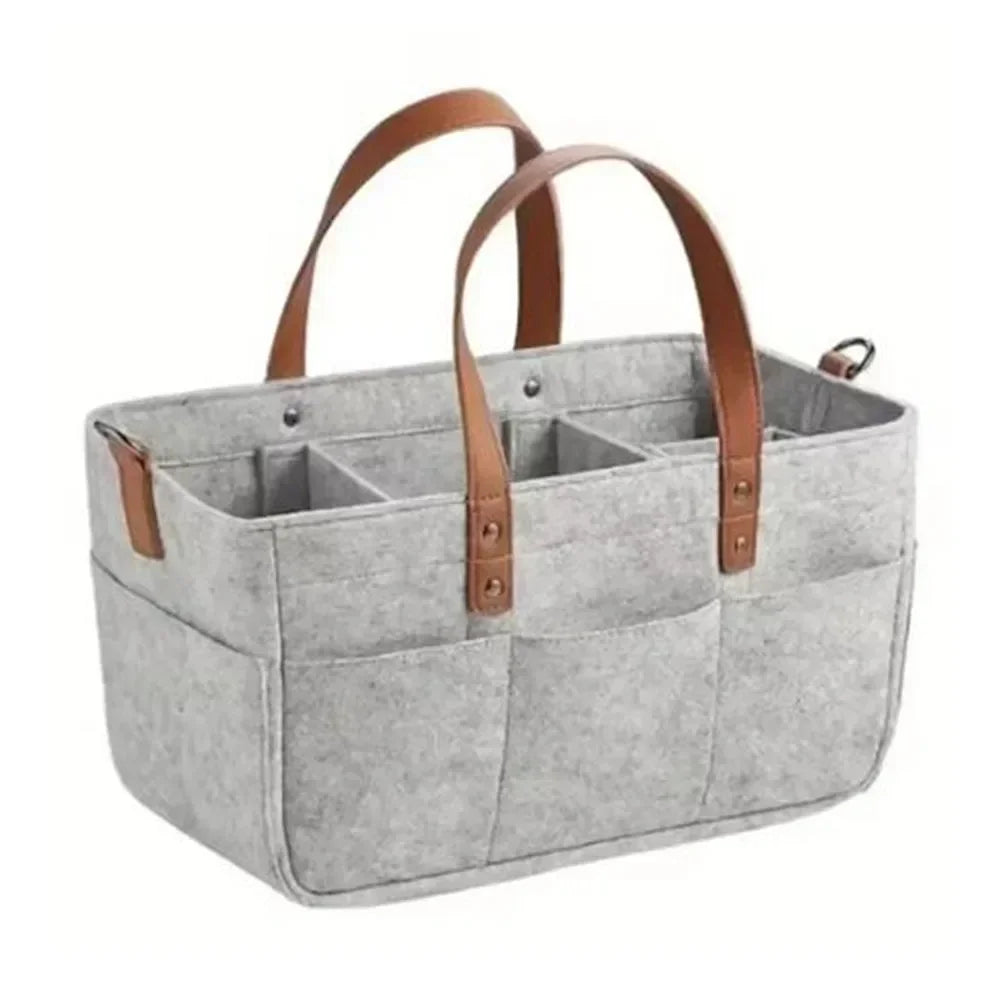Organisateur de poussette universel gris BabyTidy, rangementchic, compartiments multiples