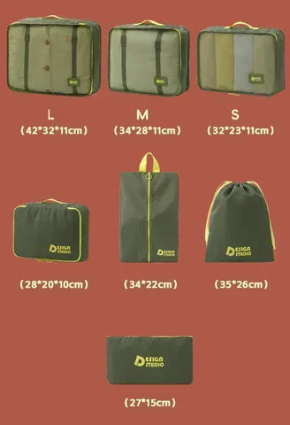 organisateur de voyage valise gain de place, set de pochettes rangement vêtements, accessoires de bagage, différentes tailles