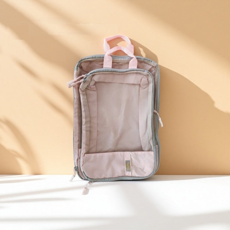 Organisateur de valise cabine à compression CabinFlex Pro™, sac de rangement de voyage gain de place compressible pour vêtements, sous-vêtements et chaussures, compatible bagage cabine avion, idéal pour optimiser l’espace dans une valise de voyage homme ou femme.