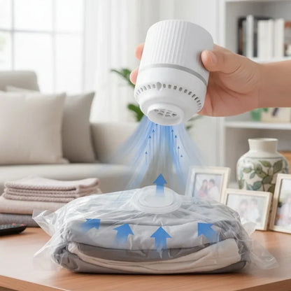 Pompe compression sous vide sac voyage, perfrmante, filaire