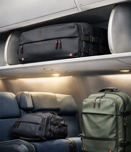 sac à dos compression sous vide AirVault cabine long séjour rangement compact avion