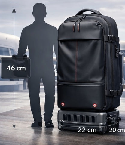 sac à dos compression sous vide dimensions 46x22x20 cm pour valise cabine voyage