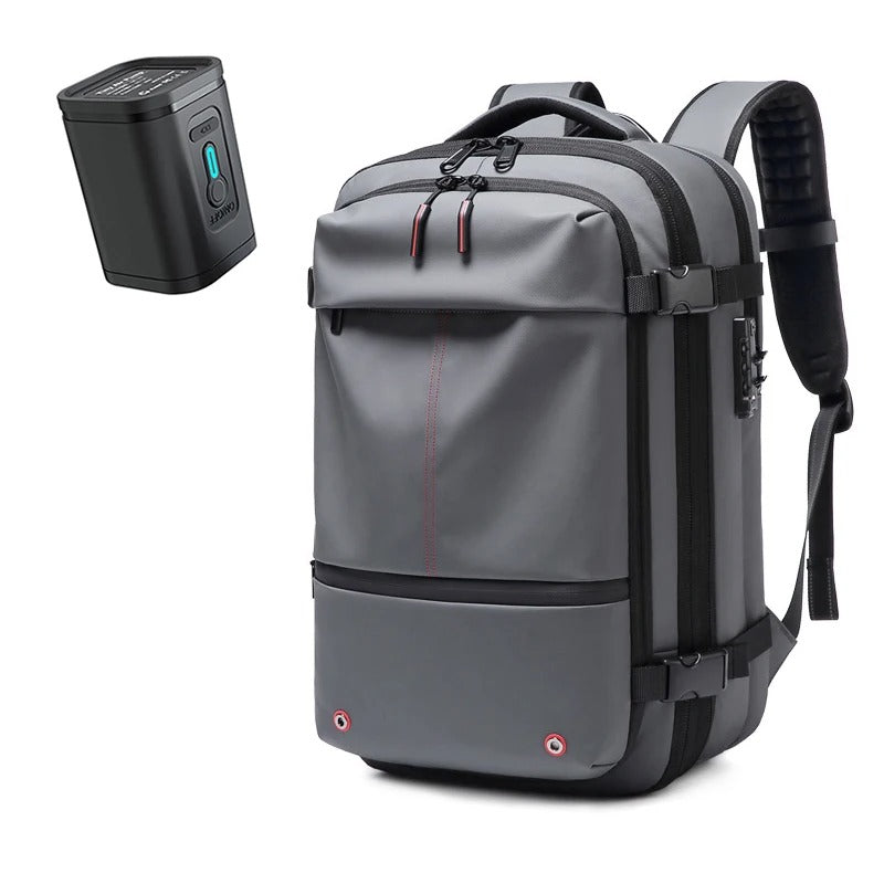 Sac a dos compression sous vide AirVault rangementchic ideal pour voyage cabine avion