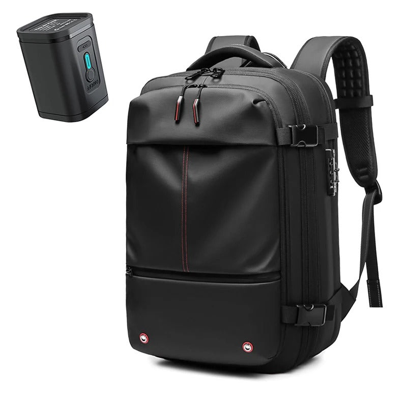Sac a dos compression sous vide AirVault rangementchic ideal pour voyage cabine avion