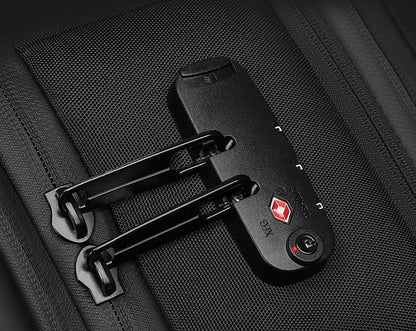 Sac à dos compression sous vide avec fermeture TSA sécurisée, guide d'utilisation illustré