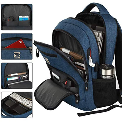Sac a dos compression sous vide CabinePress™ : sac cabine 35L + pompe USB 1300mAh + sac compression 17L. Réduction 70% du volume. Port USB, ordinateur 15.6″.