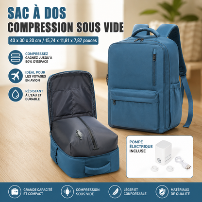 Sac a dos compression sous vide | CompressFly™
