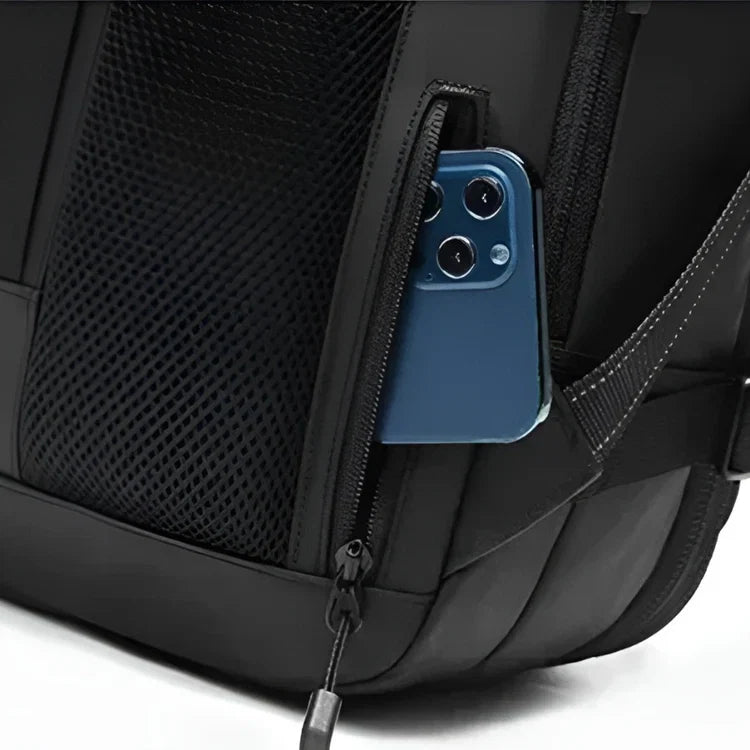 sac à dos compression sous vide Evasion Slim avec poche externe téléphone sécurisé