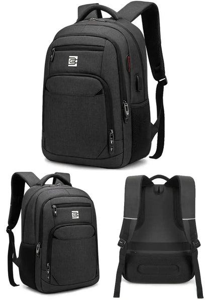 Sac a dos compression sous vide CabinePress™ : sac cabine 35L + pompe USB 1300mAh + sac compression 17L. Réduction 70% du volume. Port USB, ordinateur 15.6″.