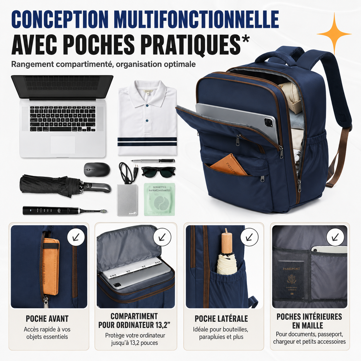 Sac a dos compression sous vide | CompressFly™