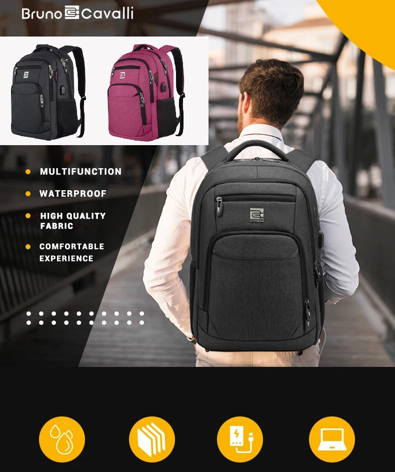 Sac a dos compression sous vide CabinePress™ : sac cabine 35L + pompe USB 1300mAh + sac compression 17L. Réduction 70% du volume. Port USB, ordinateur 15.6″.
