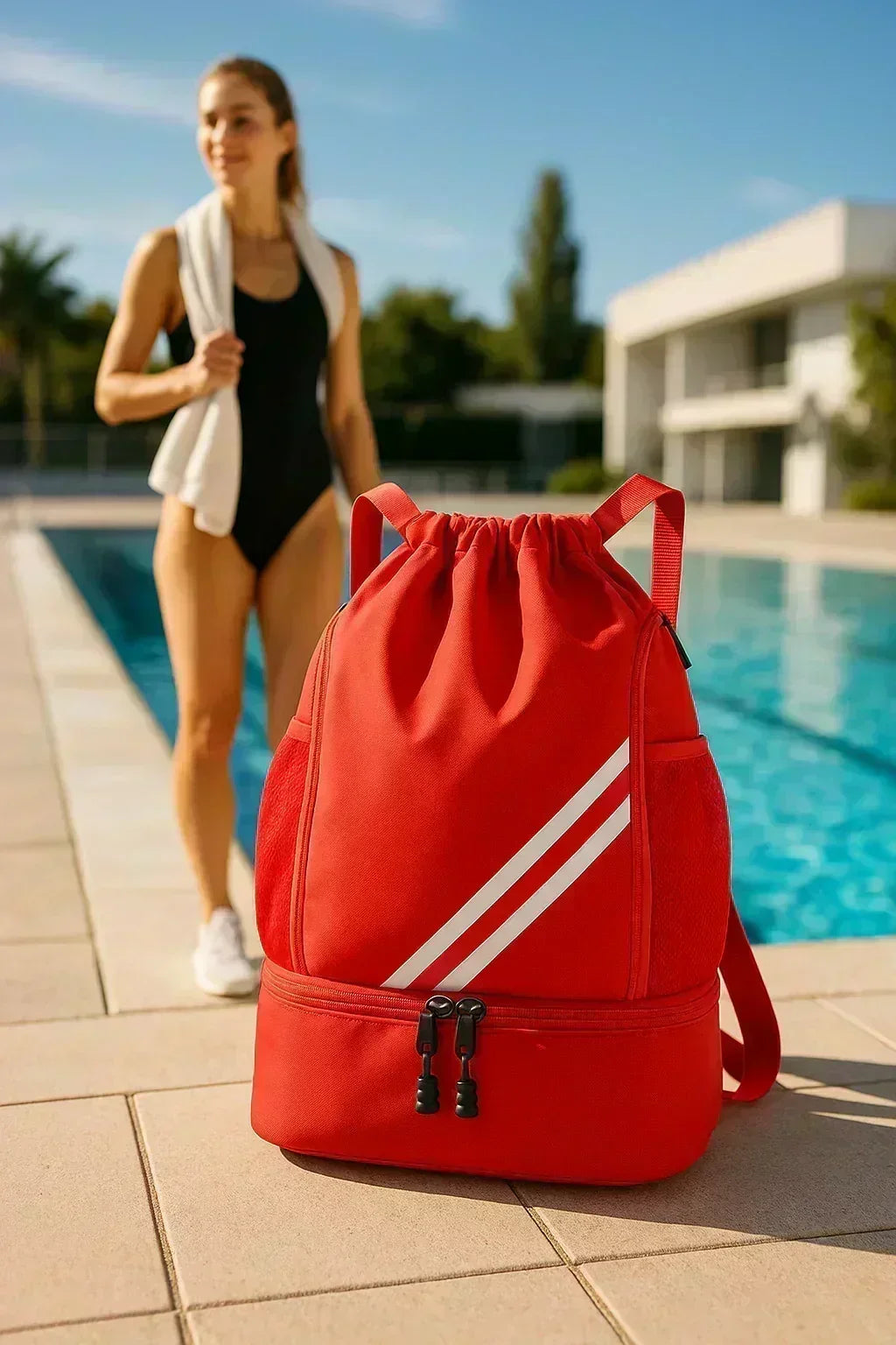 Le sac de sport femme ÉtancPro polyvalent pour fitness et basketball, idéal pour activités quotidiennes et sports collectifs, est un sac à dos sport femme ÉtancPro en térylène imperméable résistant à l'eau pour séances d'entraînement intenses, compact avec capacité inférieure à 20L parfait pour essentials sans encombrement, unisexe au design moderne élégant pour femmes et hommes actifs, polyvalent pour activités de plein air comme randonnée et escalade, résistant à l'eau et à l'usure pour durabilité optimal
