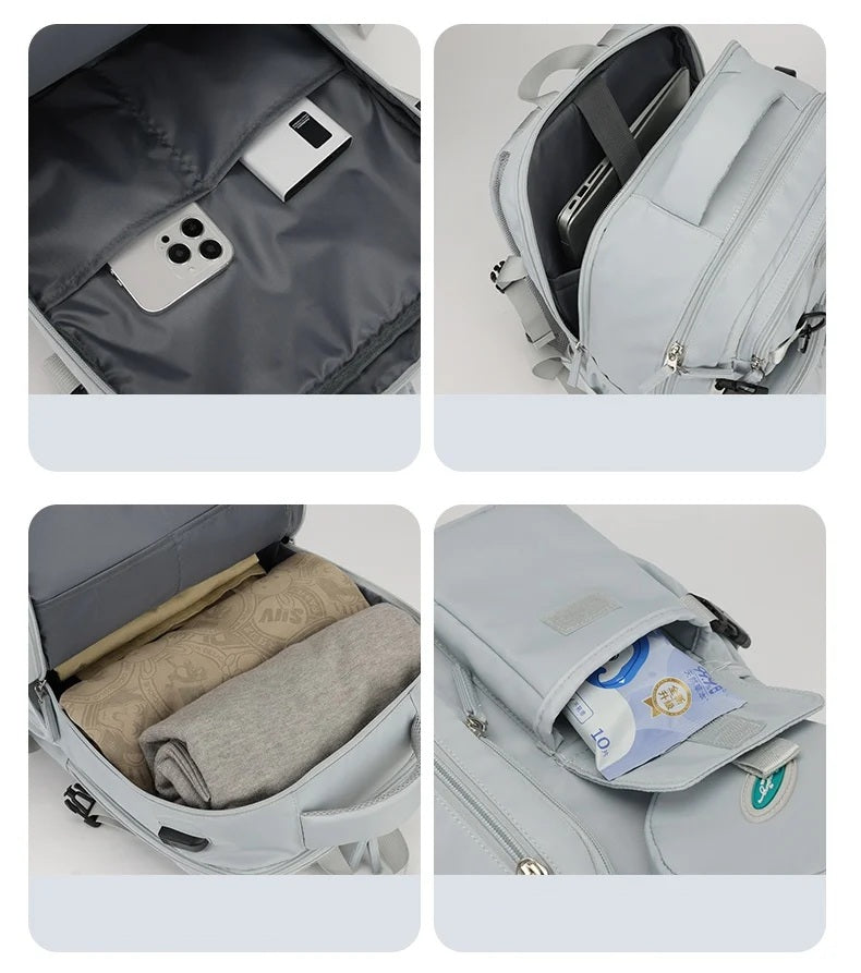 sac a dos voyage avion avec compartiment ordinateur compartiments rangement