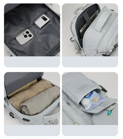 sac a dos voyage avion avec compartiment ordinateur compartiments rangement