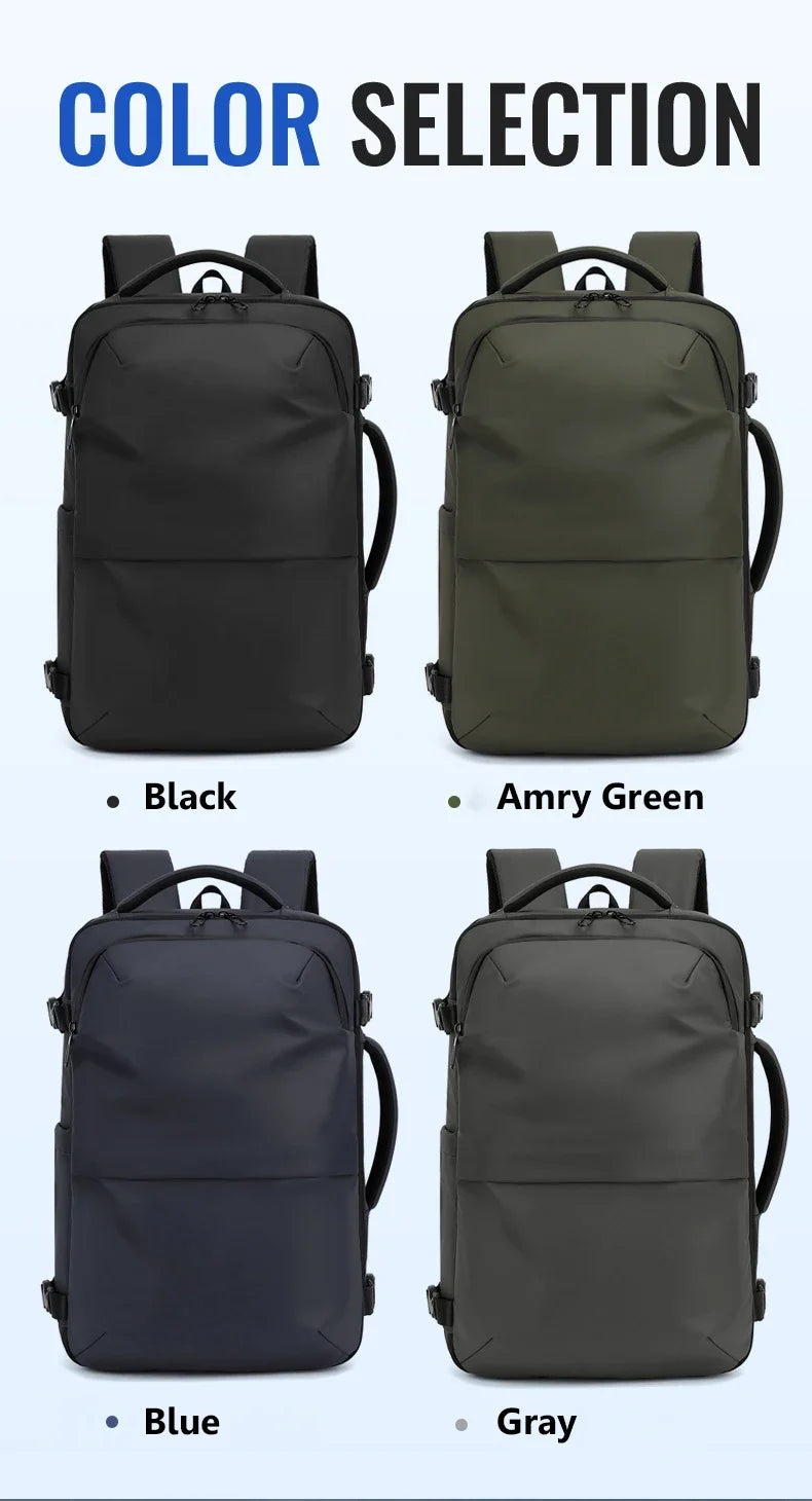 Sac a dos voyage compression sous vide 17 pouces 36-55L