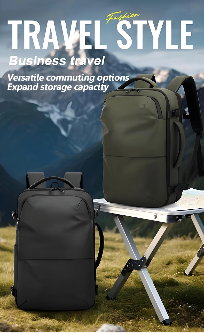 Sac a dos voyage compression sous vide 17 pouces 36-55L