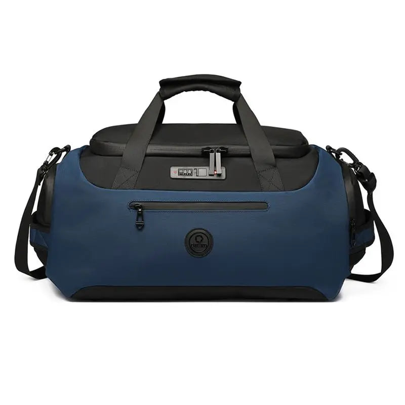 Sac de voyage cabine homme imperméable grande capacité avec compartiment chaussures, poche humide et sangle valise, idéal avion et courts séjours