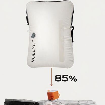 Détails techniques du sac de compression voyage avec zip étanche