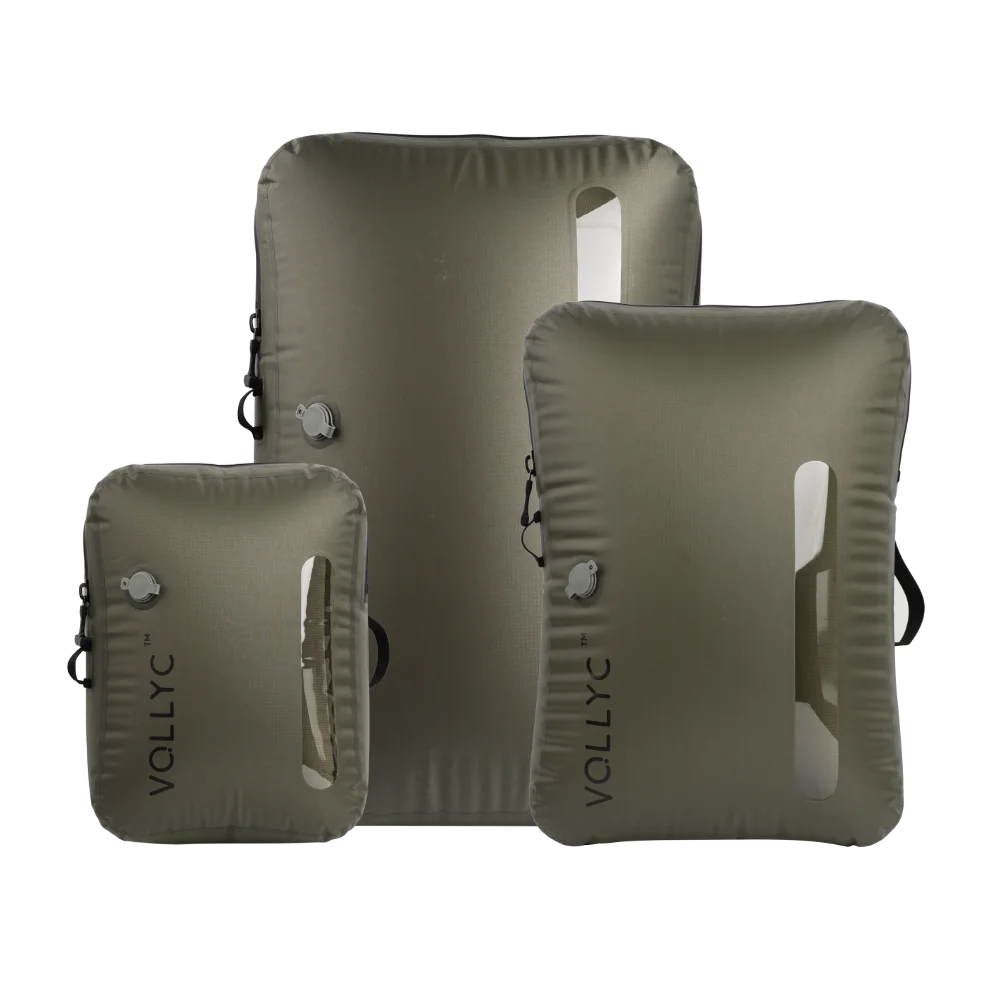 Sac compression voyage VoliVacset 3 sacs avec pompe NanoPump5 et vetements compresses