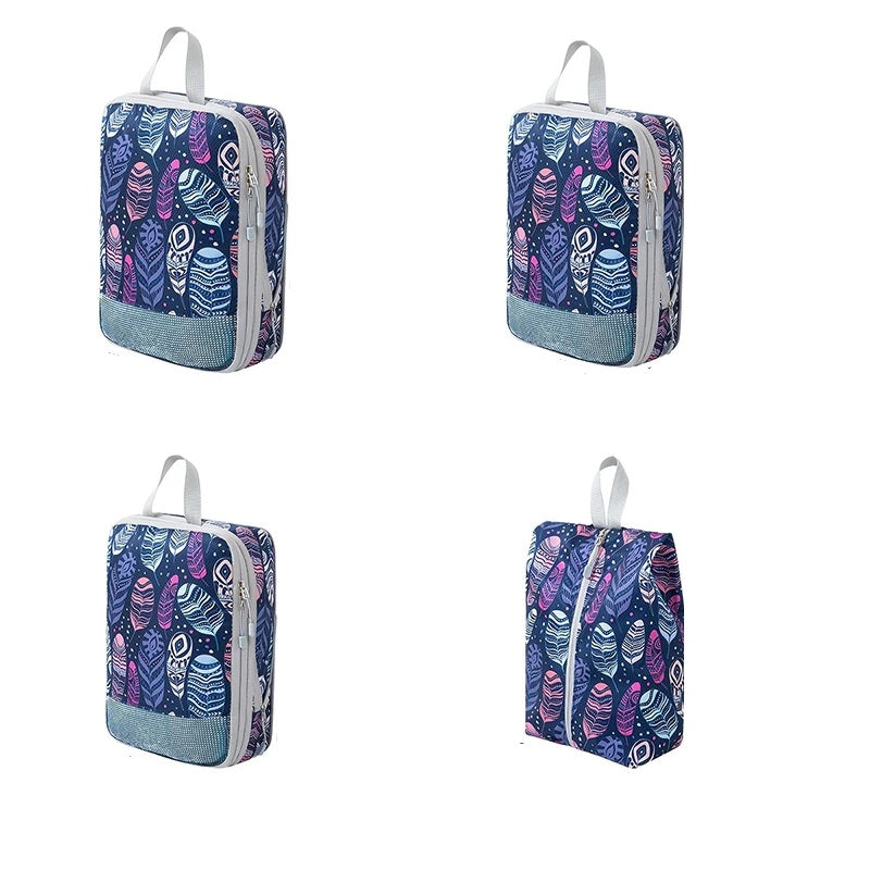Sac de compression voyage TravelCompress Pro avec système de compression pour vêtements, solution de rangement optimisant l’espace en valise cabine et bagage soute pour voyageurs organisés