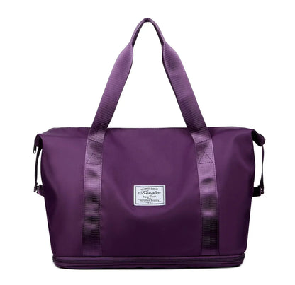 Découvrez le sac de sport femme PowerMove™ allié stylé pour activités quotidiennes actives, idéal comme sac de sport femme ultraléger imperméable en polyester résistant pour salle fitness yoga et natation, ce sac de sport femme multifonction avec compartiment sec et humide évite mélange vêtements mouillés et affaires sèches pour organisation parfaite, parfait pour sac de sport femme tote décontracté grande capacité adaptable week-end improvisé ou voyages courts de la boutique RangementChic, un sac de sport 