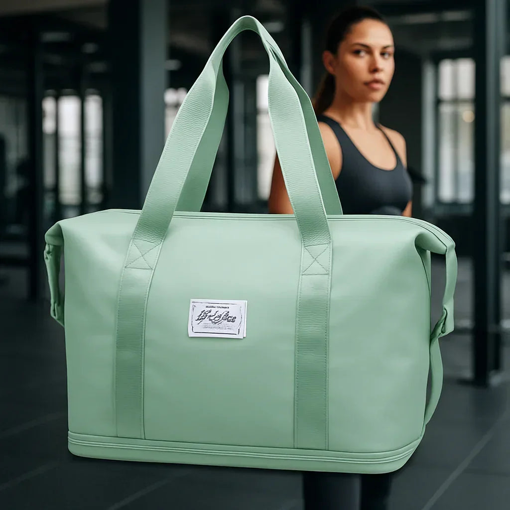 Sac de sport femme Powermove Tote Vert grande capacité Rangementchic pour voyages, BZlace