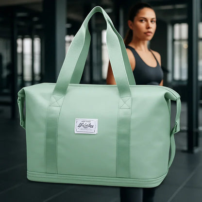 Sac de sport femme Powermove Tote Vert grande capacité Rangementchic pour voyages, BZlace