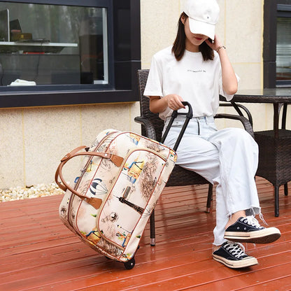 Sac de voyage à roulettes léger 1,4 kg French Roll™, valise souple à roulettes idéale pour déplacements quotidiens et week-end