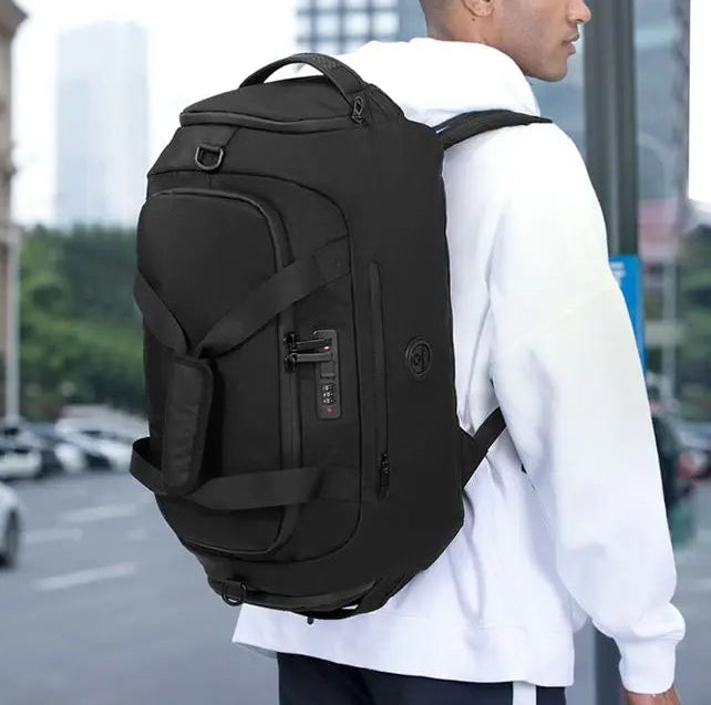 Sac cabine multifonction pour homme porté main, épaule ou sac à dos, pratique pour voyage, sport et déplacements professionnels