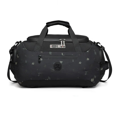 Sac de voyage cabine homme imperméable grande capacité avec compartiment chaussures, poche humide et sangle valise, idéal avion et courts séjours